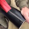 Sleeper tape being pulled from the roll