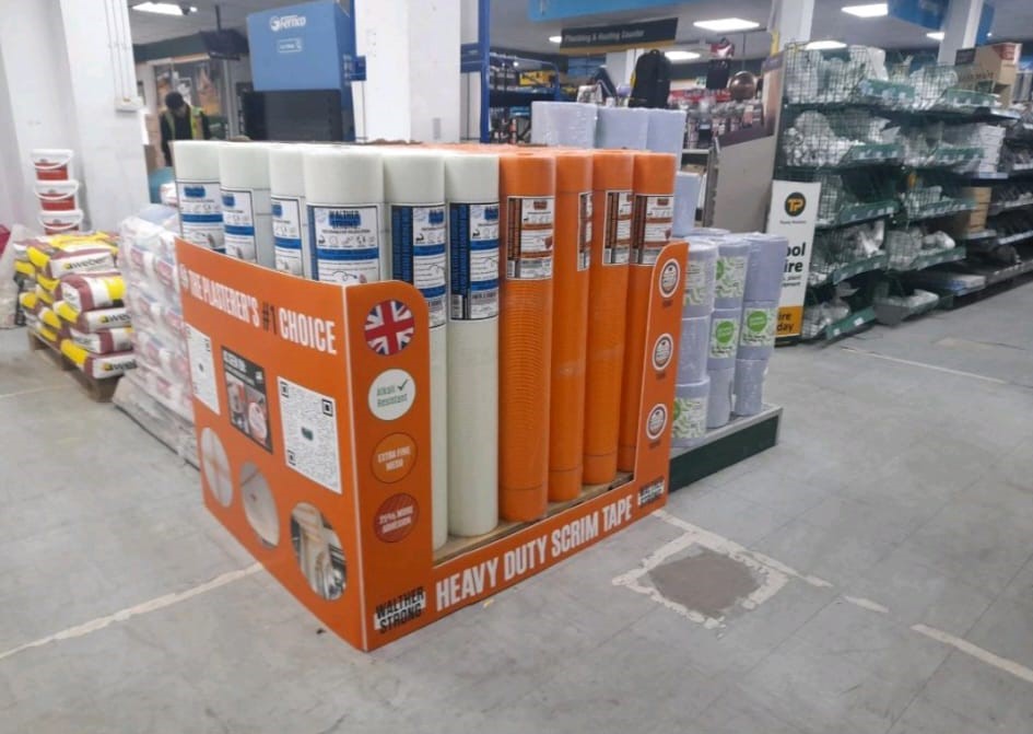 Walther Strong Render Mesh range in a Travis Perkins Paddington Branch.