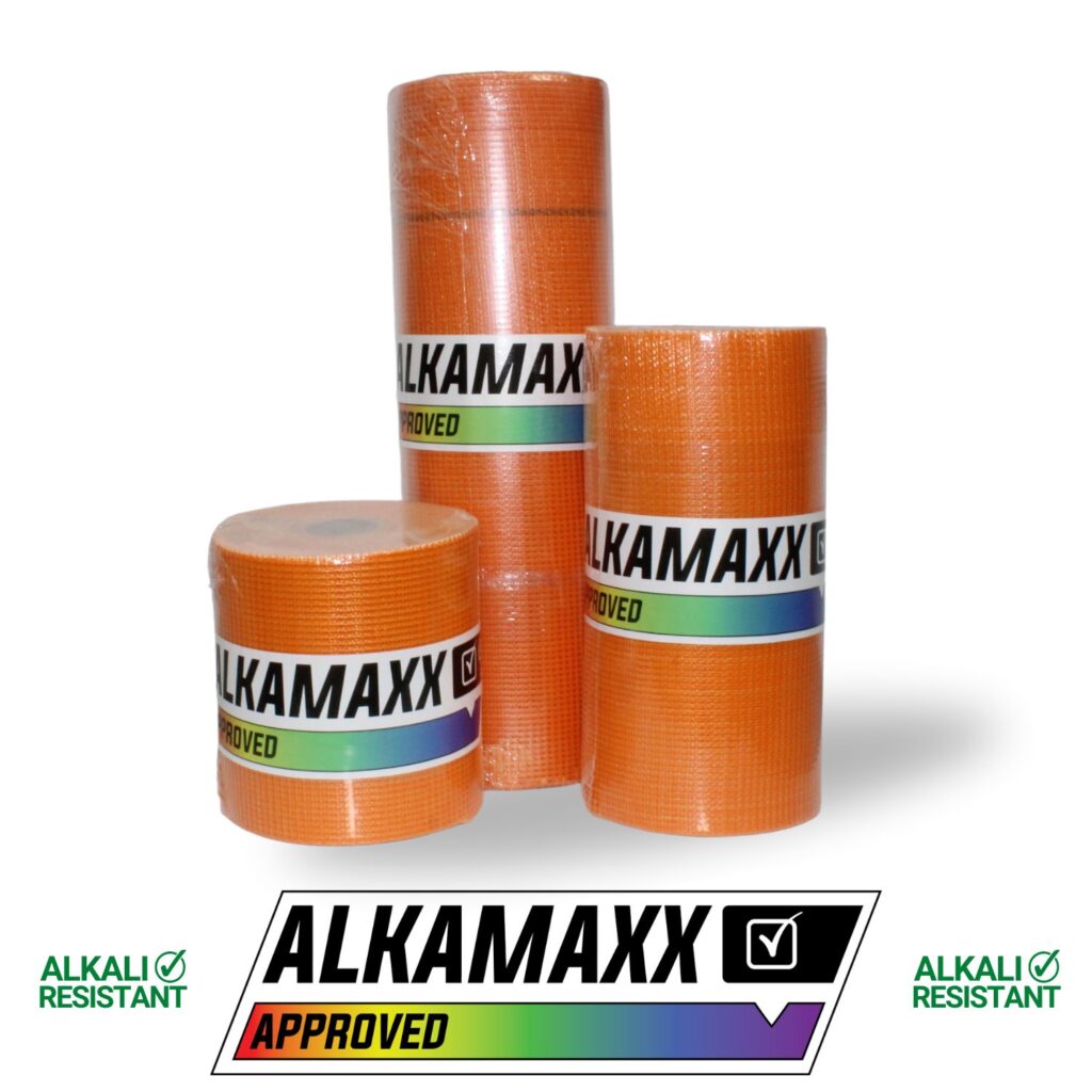 three sizes of render mesh orange
